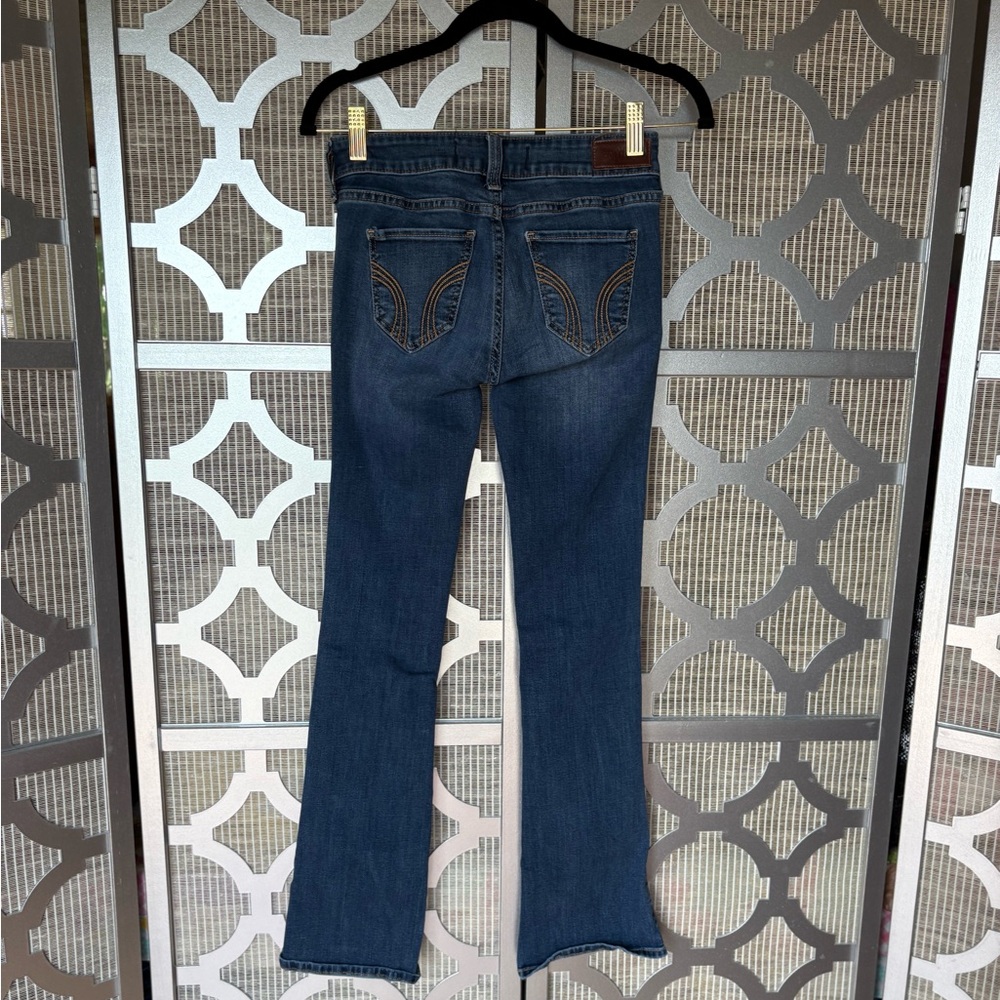 Women's Blue Distressed Jeans - Picture 7 of 9